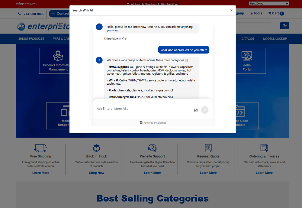 enterpristore-ai-chat-homepage enterpristore-ai-chat-homepage